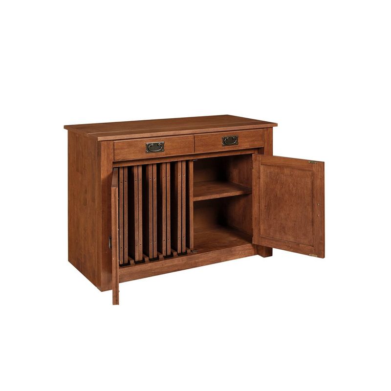Expanding Cabinet/Table Cherry - Stakmore