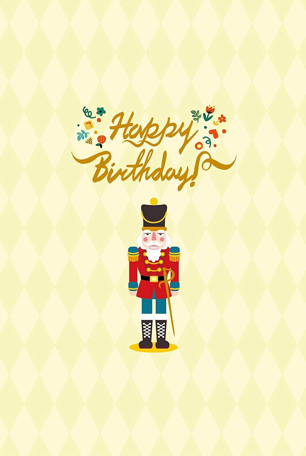 YURICOM Handmade Honeycomb Pop Up Greeting Card (Pack of 1, Nut Cracker)