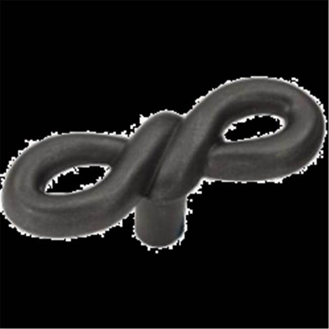 Belwith BWP3450 BI 0.75 x 2.12 in. French Twist Knob - Black Iron