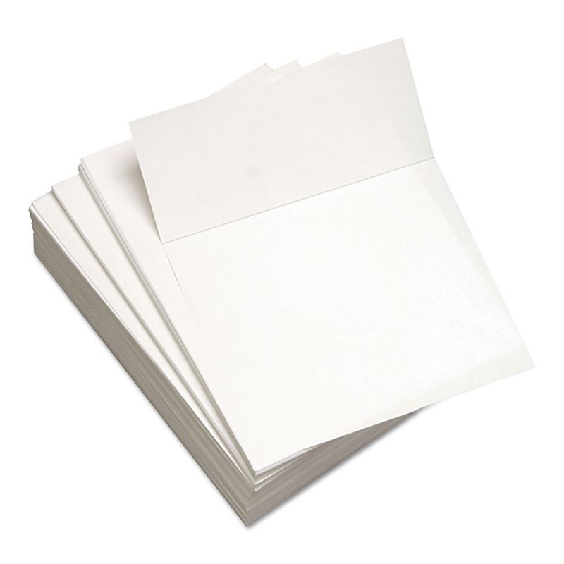 Domtar Custom Cut-Sheet Copy Paper 24 lb 8.5x11 White Perfed 3 2/3" From Bottom 1RM 451032