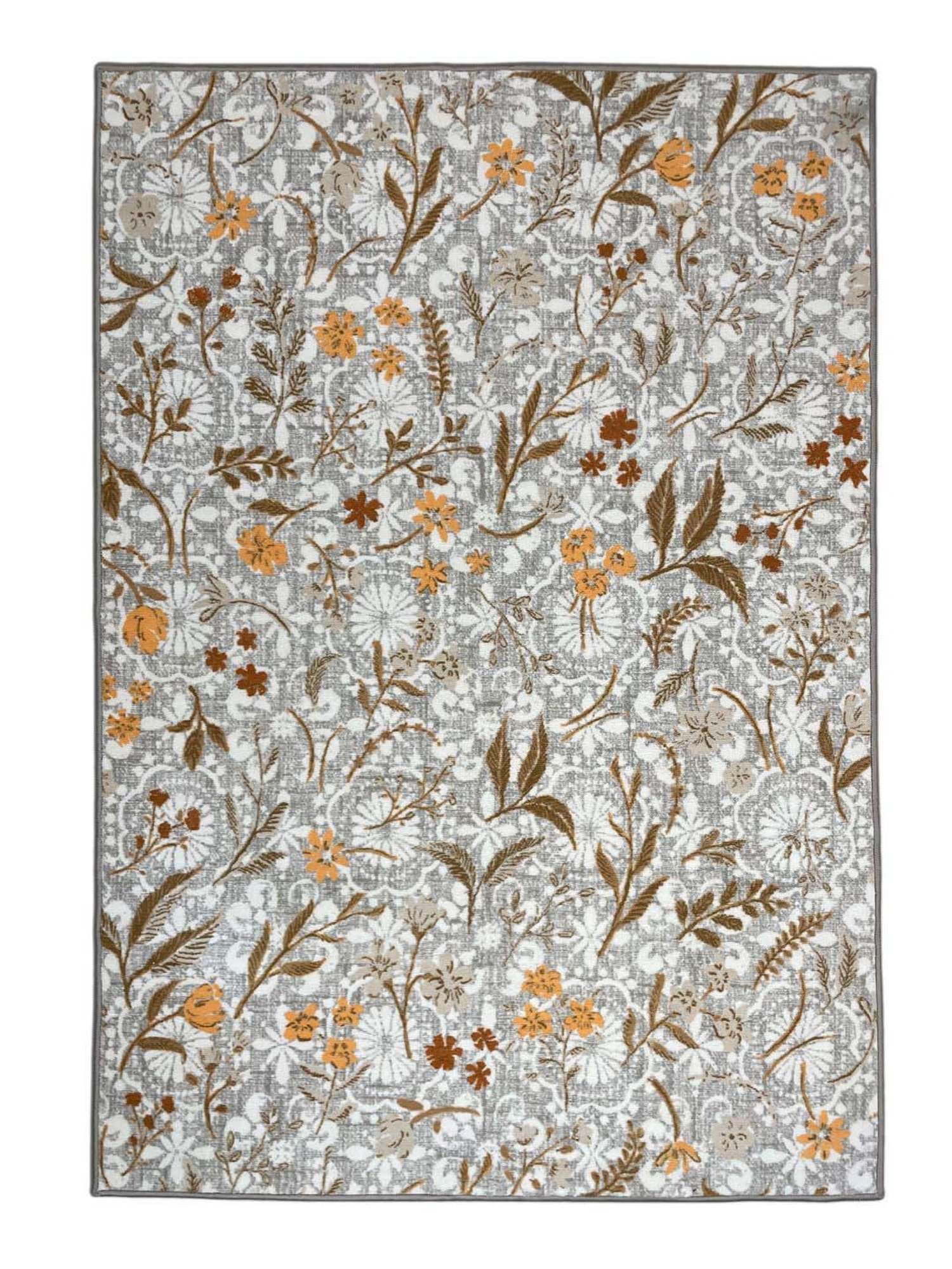 Welspun Blissful Grey Polyester 400 GSM Anti Skid Area Rugs