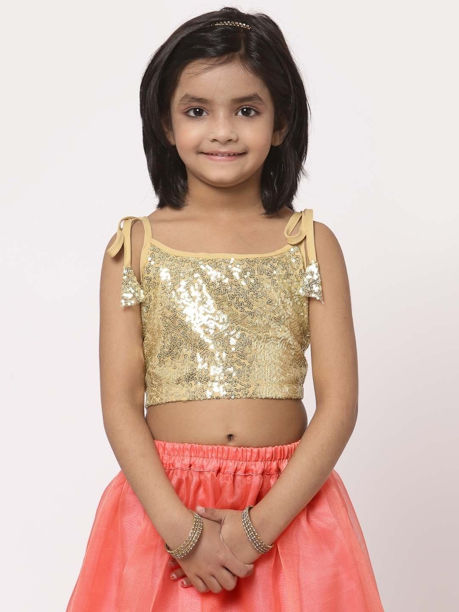 studiorasa Kids Gold Sequence Top