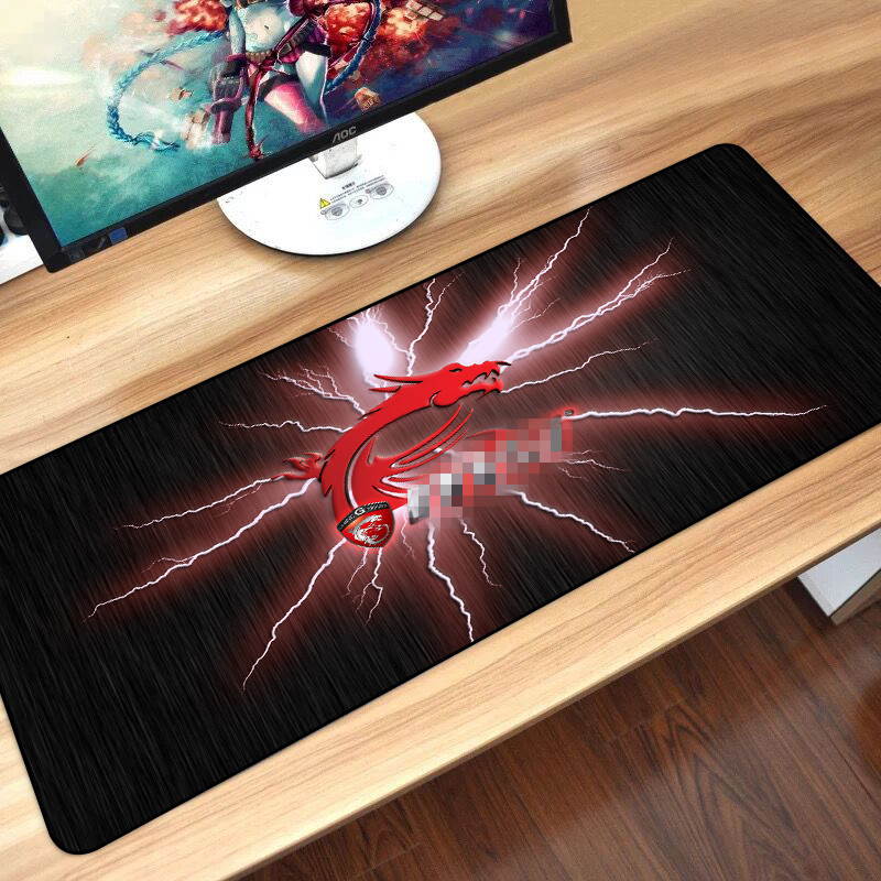 HISPETECH 80X30cm Gaming Mouse Pad Large XL Dragon Computer Mousepad Gamer Natural Rubber Desk Mat for Keyboard Anti-Slip Speed Version