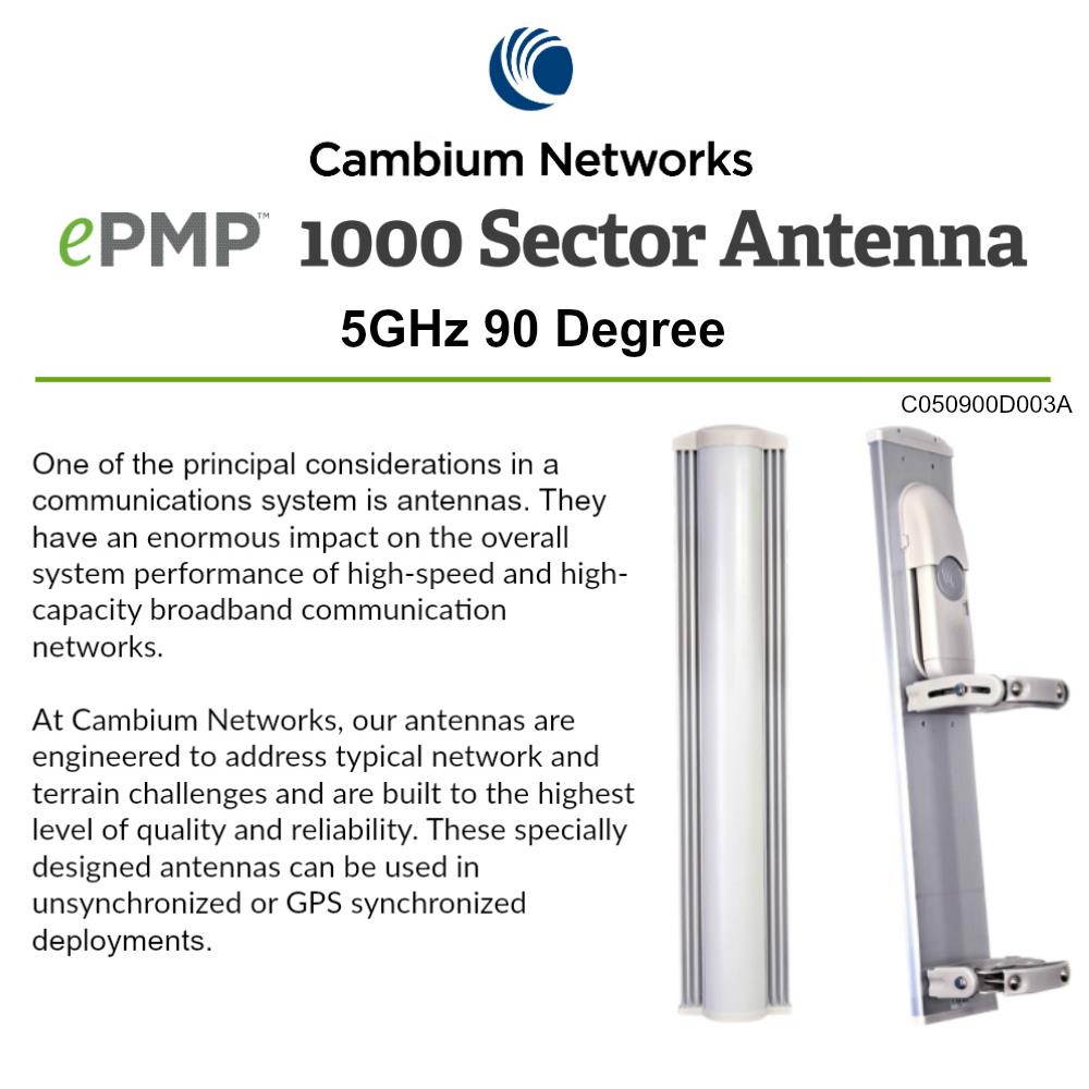 Cambium Networks - ePMP 1000 5 GHz Sector 90 Antenna