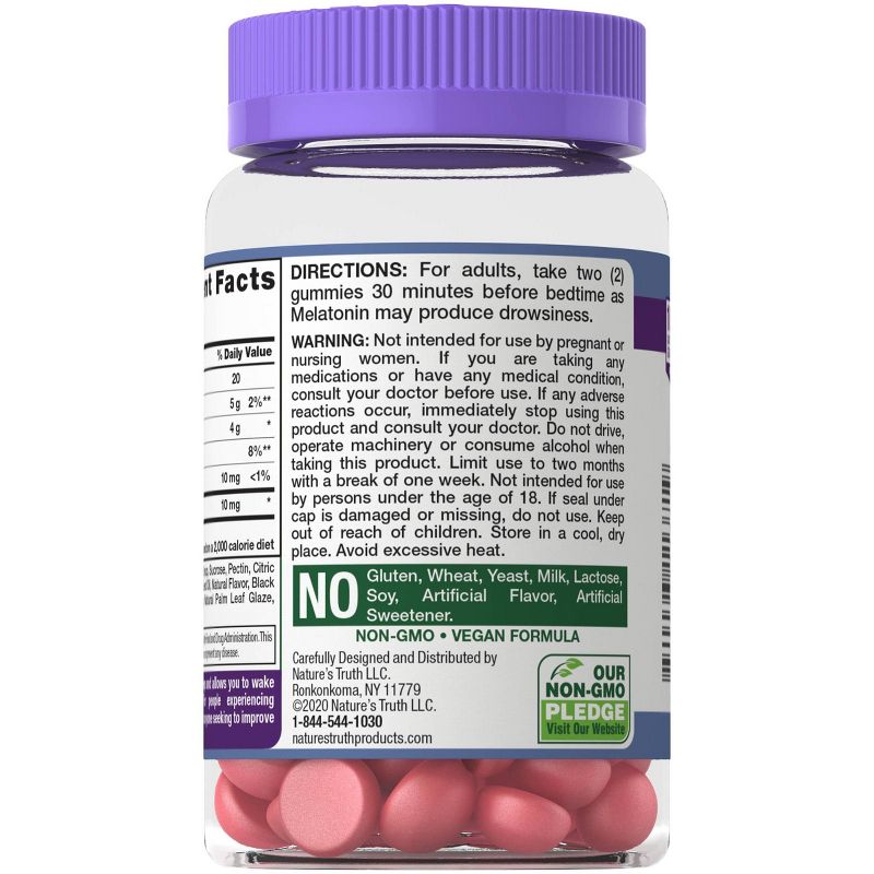 Nature's Truth Melatonin 10mg Gummies - 70ct