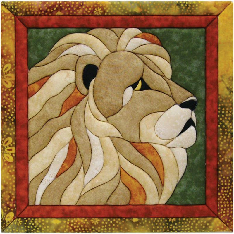 Quilt-Magic No Sew Wall Hanging Kit-Lion