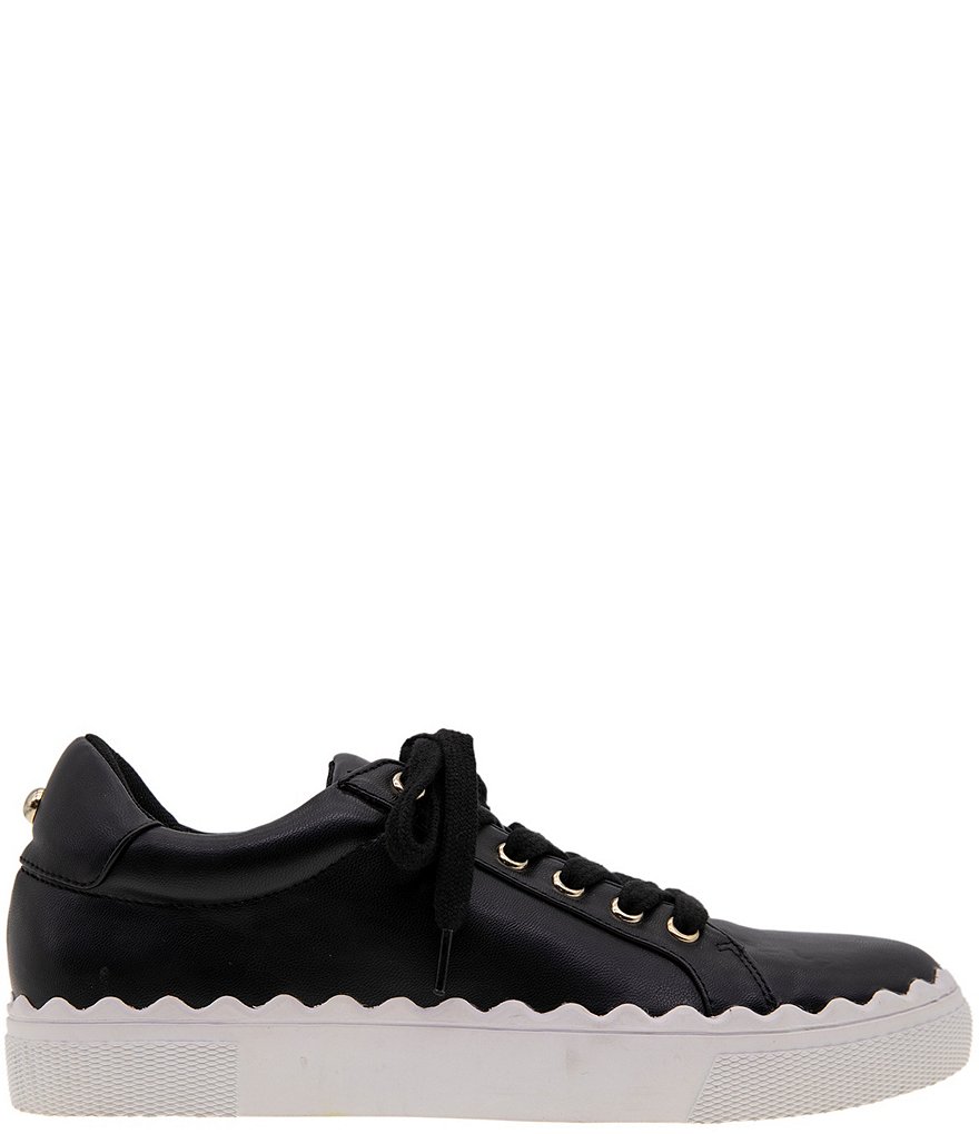 BCBGeneration Lanie Scalloped Lace-Up Sneakers