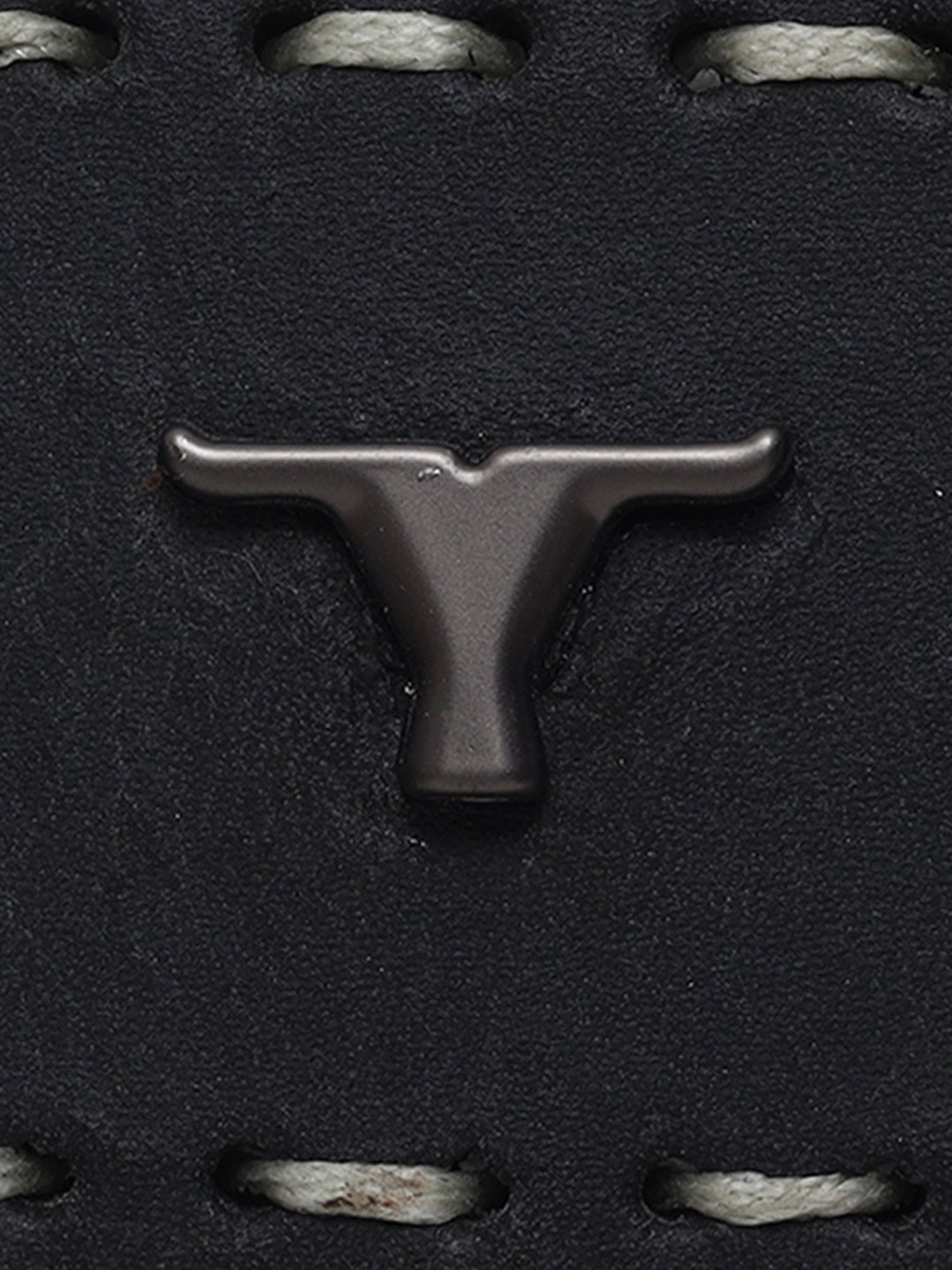 BULCHEE Black Leather Casual Belt for Men