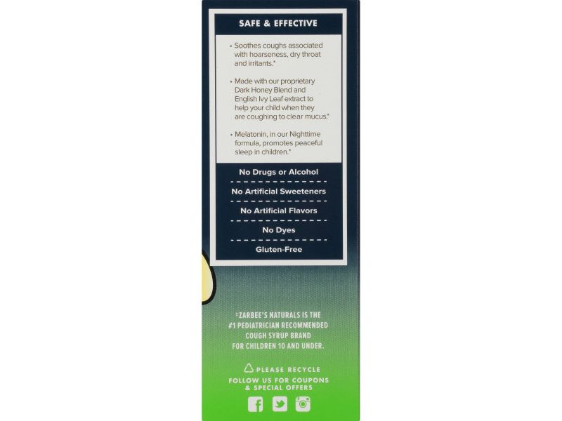 Zarbee's Naturals Children's Daytime/Nighttime Cough Syrup + Mucus Reducer - Grape - 8 fl oz/2ct