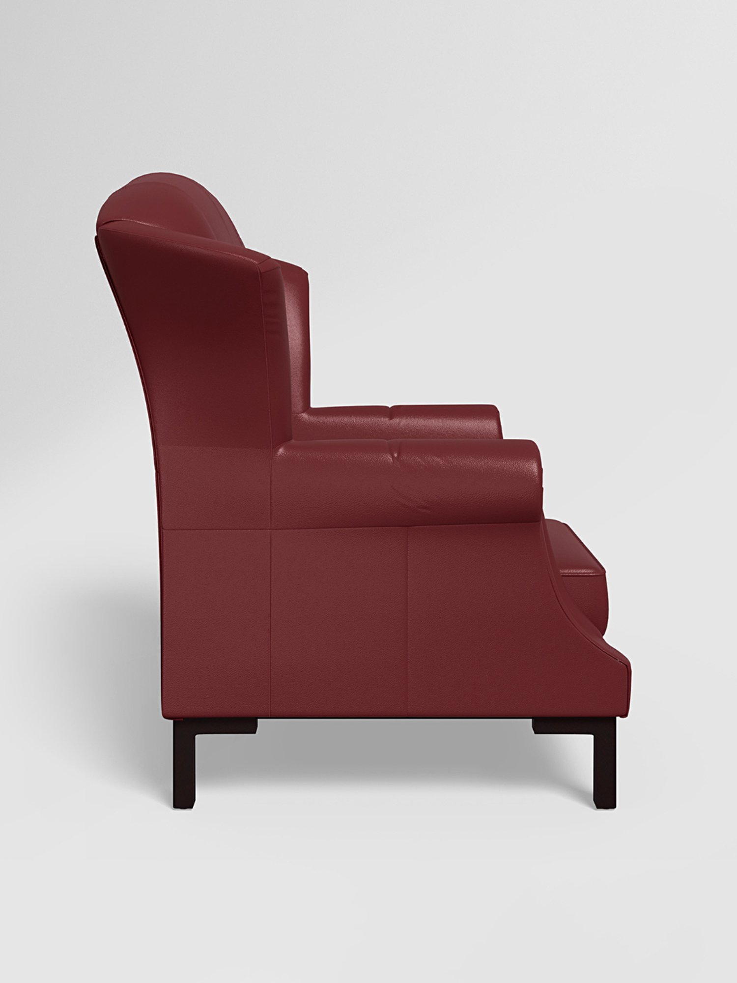 Godrej Interio Majesta Maroon Solid Wood Wing Chair