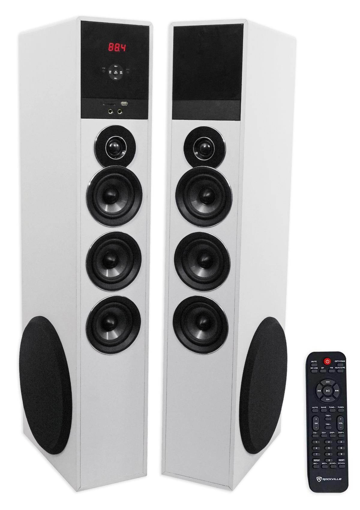 Tower Speaker Home Theater System w/Sub For Samsung Q6F Television TV-White