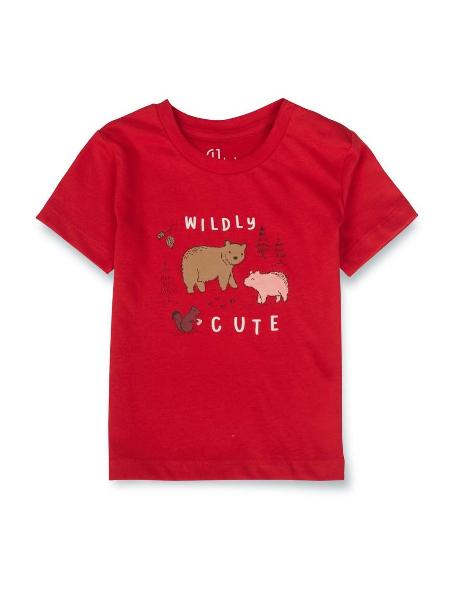 GJ baby Kids Red Printed T-Shirt