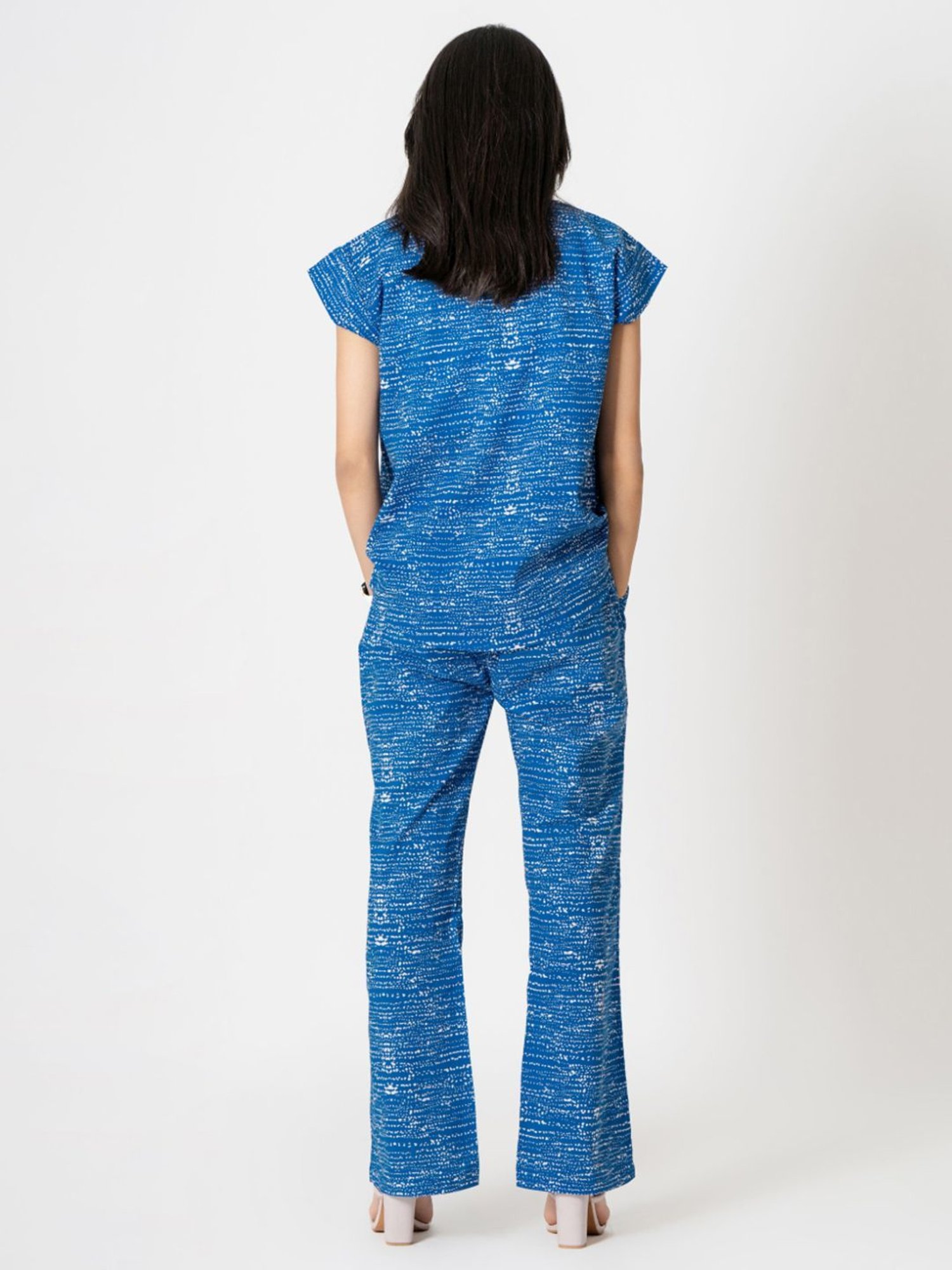 Kameez by Pooja Blue Capsule 24 Digital Print Cotton Shirt and Pant Co-ord Set