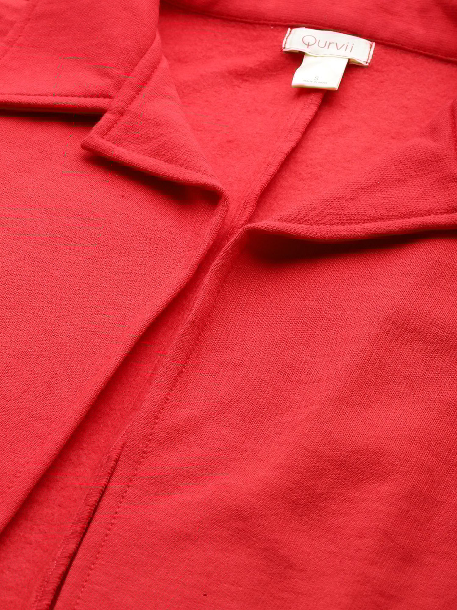Qurvii Red Fleece Coat