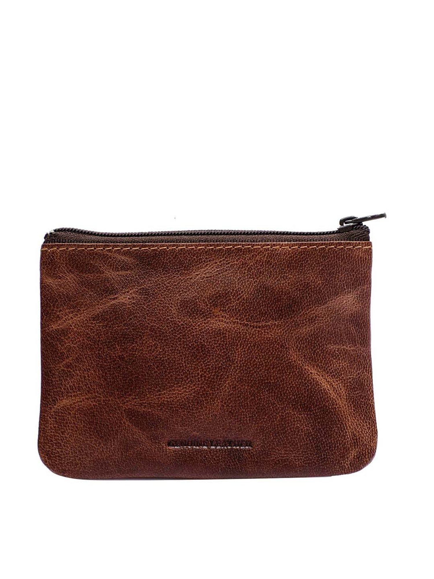 Mai Soli Brown Solid Pouch with Key Ring