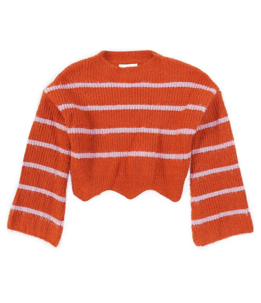 GB Girls Big Girls 7-16 Eyelash Striped Sweater