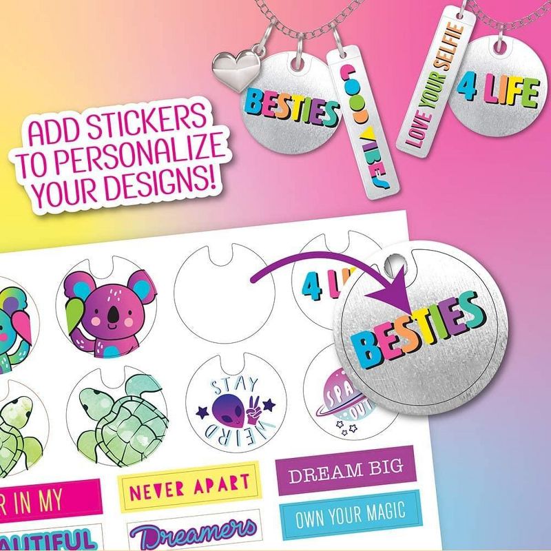 Fashion Angels Fashion Angels BFF ID Charm Necklace Design Kit With Keeper Pouch