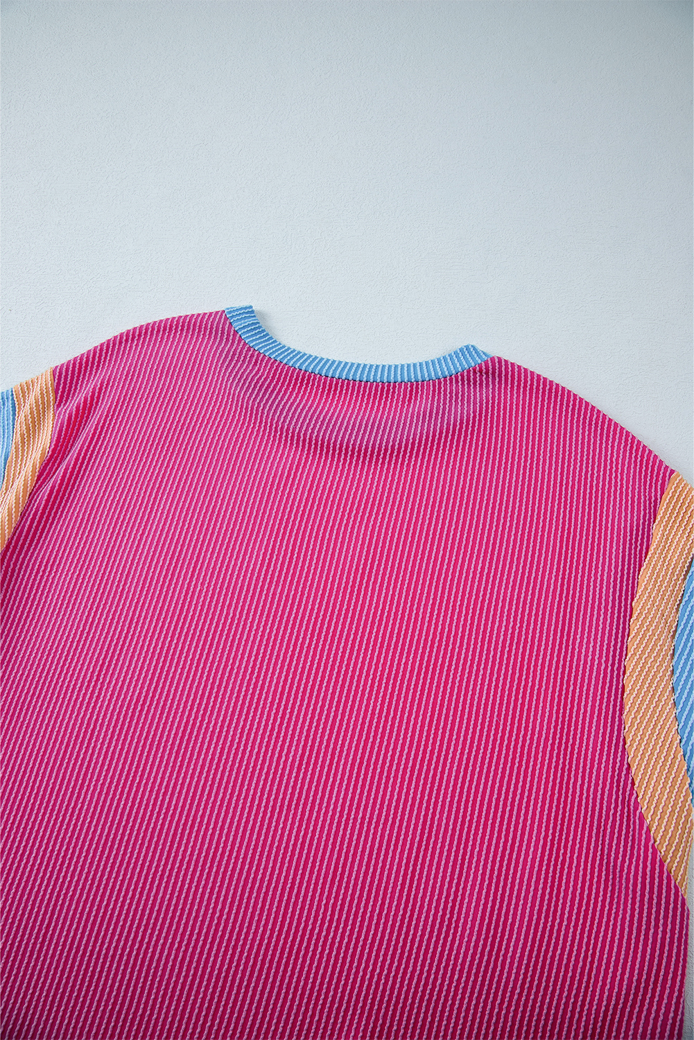 Rose Red Solid Waffle Knit Plus Size Two Piece Shorts Set