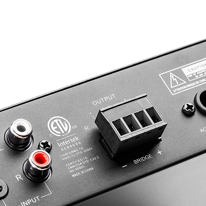 60W Stereo Amplifier w/Microphone - Class D, XMP60