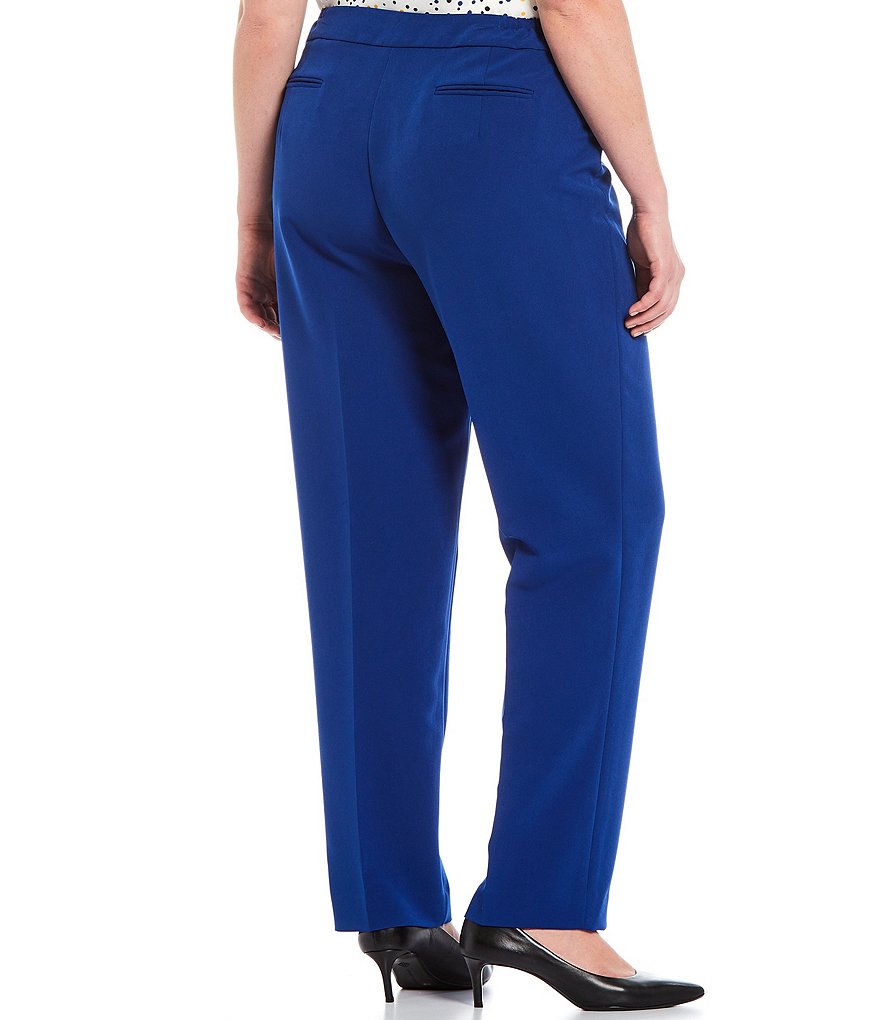 Anne Klein Plus Size Slim Leg Stretch Pant