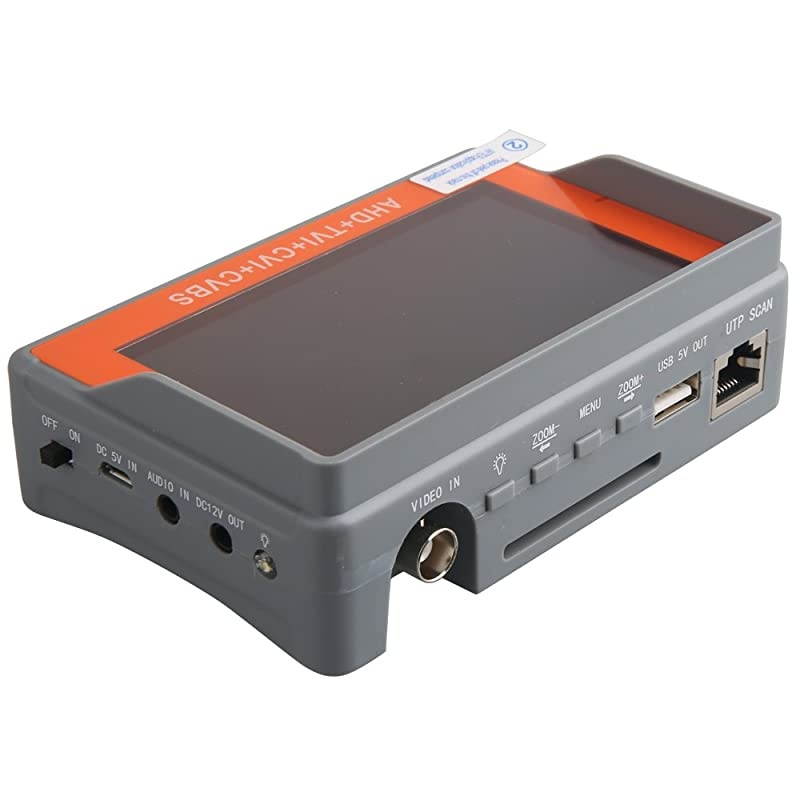 4 in 1 CCTV Tester Support 720P1080P3mp4mp5mp AHD TVI CVI amp CVBS Analog Camera Security Video Monitor with 43 inch LCD Screen DC12V 1A Power Output UTP Cable Tester PTZ Control