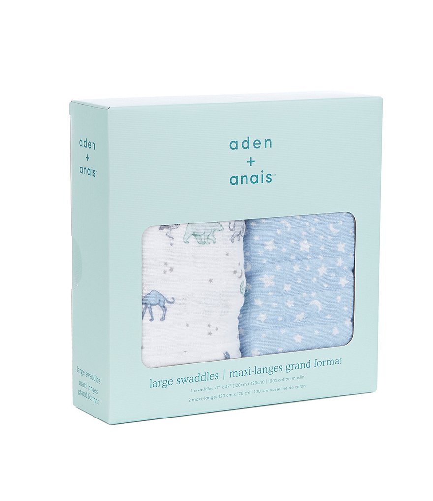 Aden + Anais 2-Pack Muslin Rising Star Swaddle Blankets