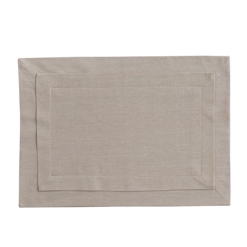 Split P Tailored Placemat Set - Stone