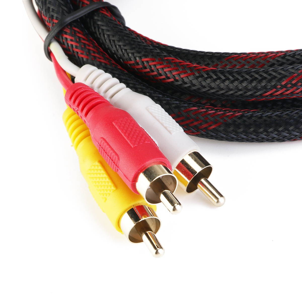 1.5m 5ft HDMI to 3-RCA Male Audio Video Component Convert Cable For HDTV 1080P