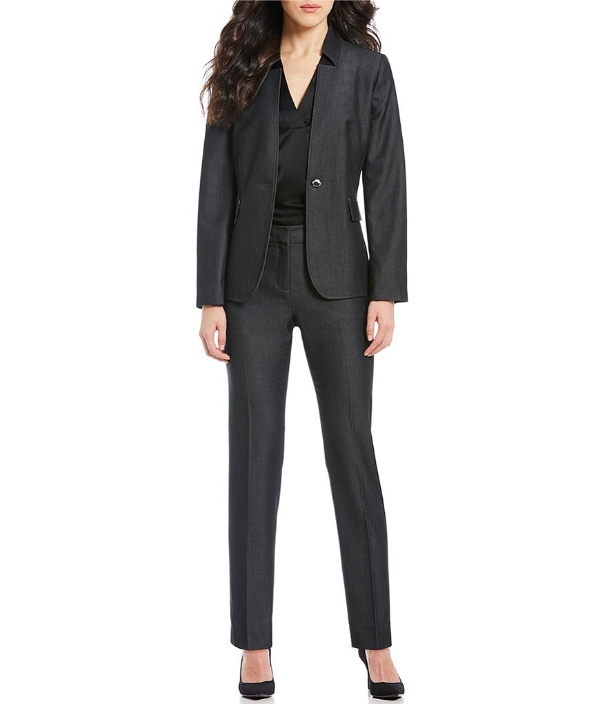 Tahari ASL Charmeuse Solid Blouse