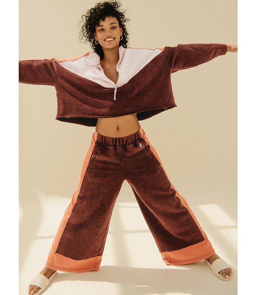 Splendid Knit Zip Up Drawstring Hoodie