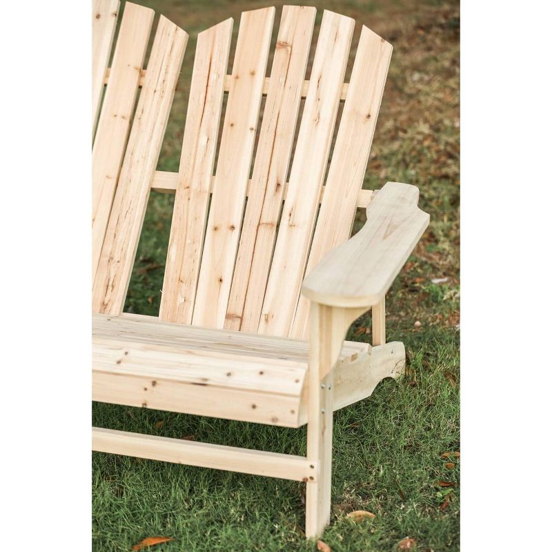 Wood Adirondack Love Seat - Patio Festival