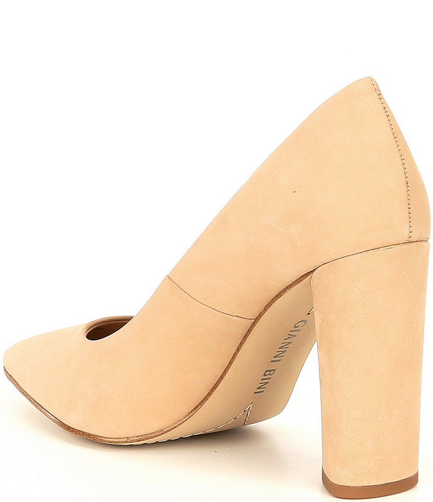 Gianni Bini Kaislie Suede Block Heel Pumps