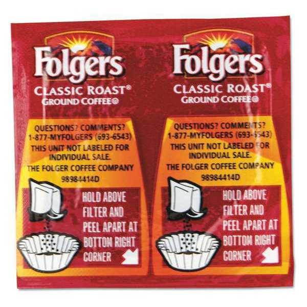 Folgers Coffee Classic Roast Regular 9/10oz Vacket Pack 42/Carton 06930