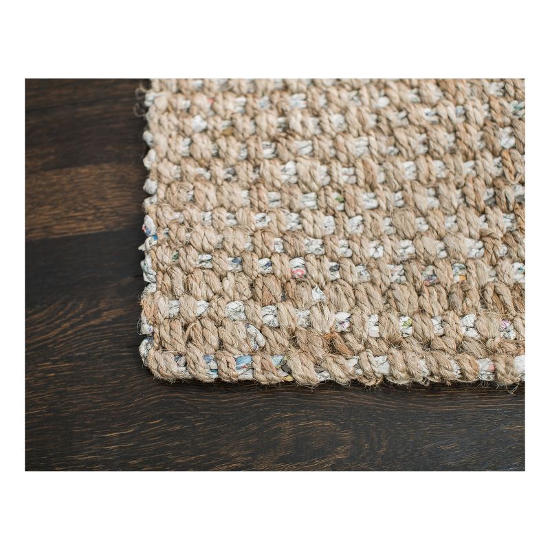 Light Brown Solid Woven Area Rug 8'X10' - Anji Mountain