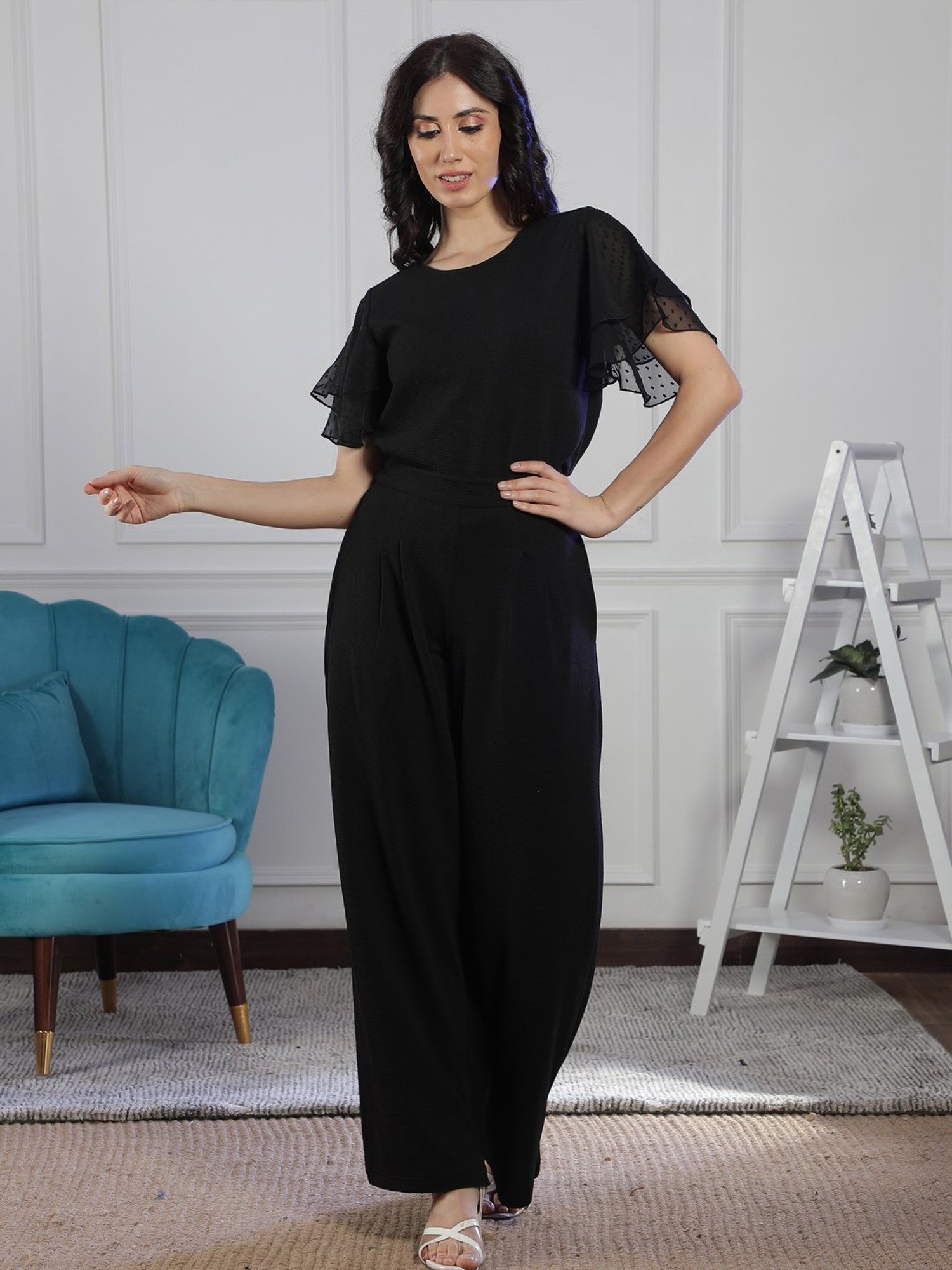 NEUDIS Black Maxi Co-Ord Set