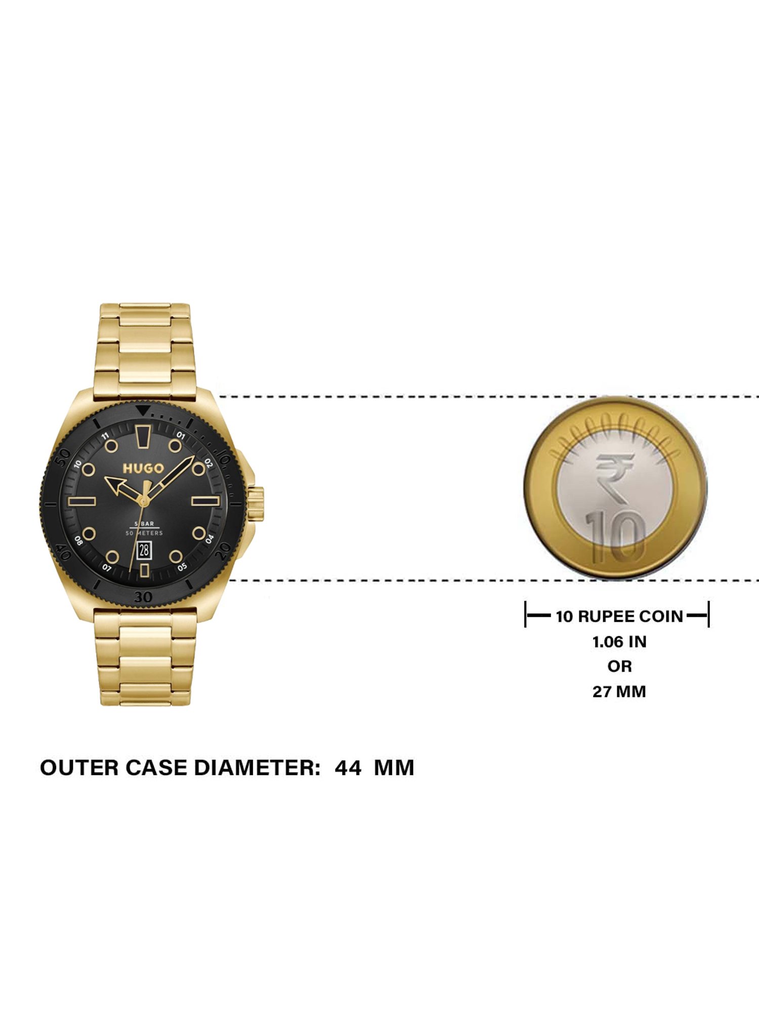 HUGO MGI-1530304 Visit Analog Watch for Men