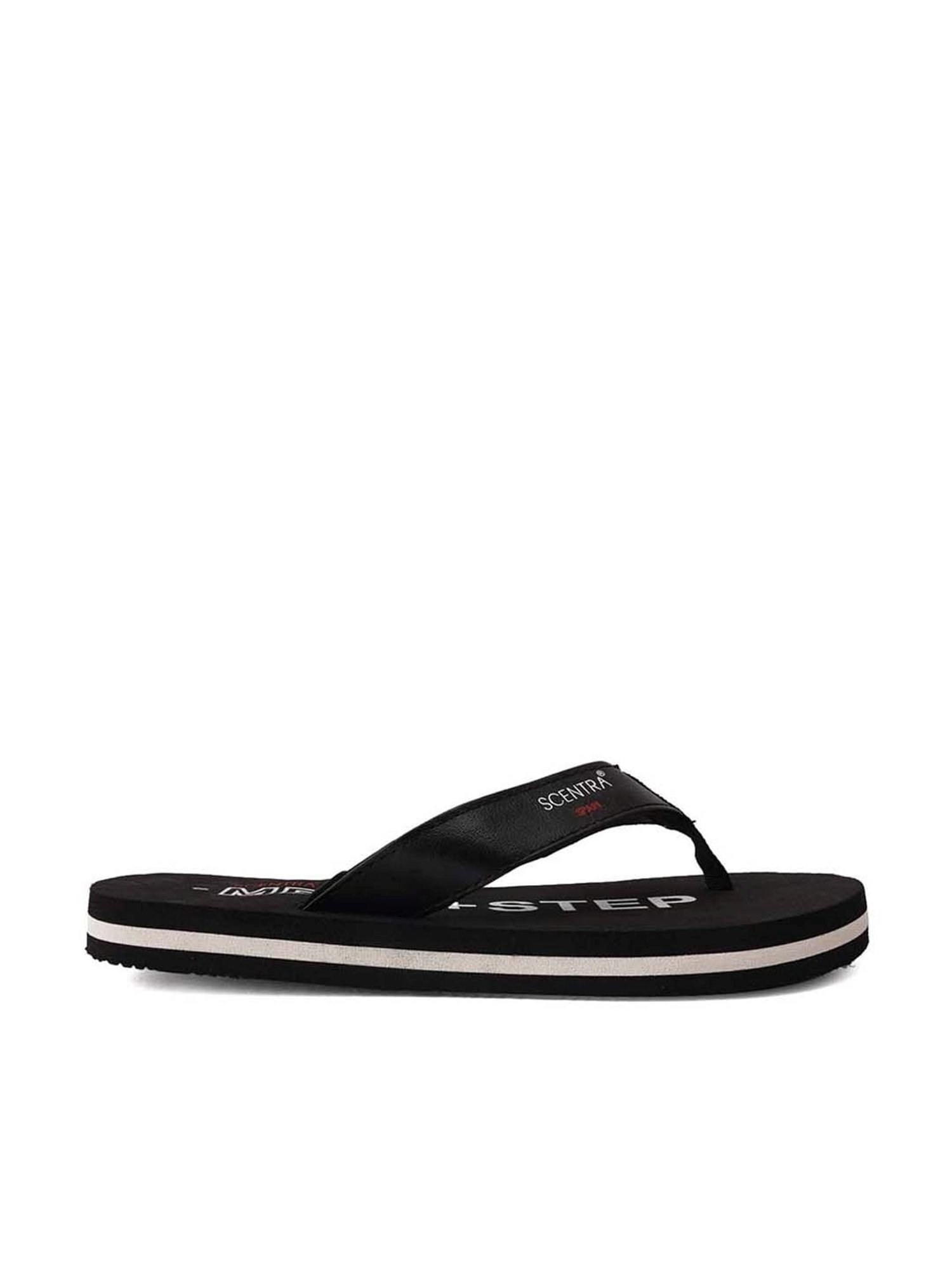 Scentra Men's Black Flip Flops