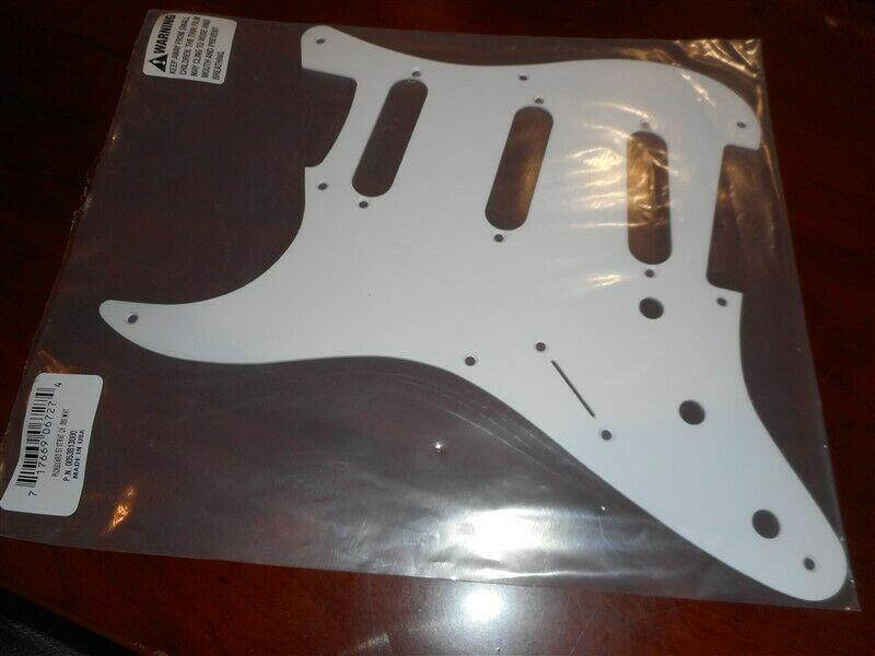 NEW Genuine Fender Lefty LH 57 Strat Pickguard - WHITE, 005-3813-000