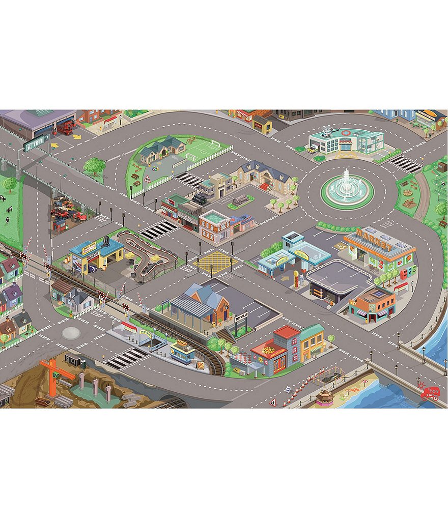 Le Toy Van Trains, Cars & Construction Medium Car Town Playmat