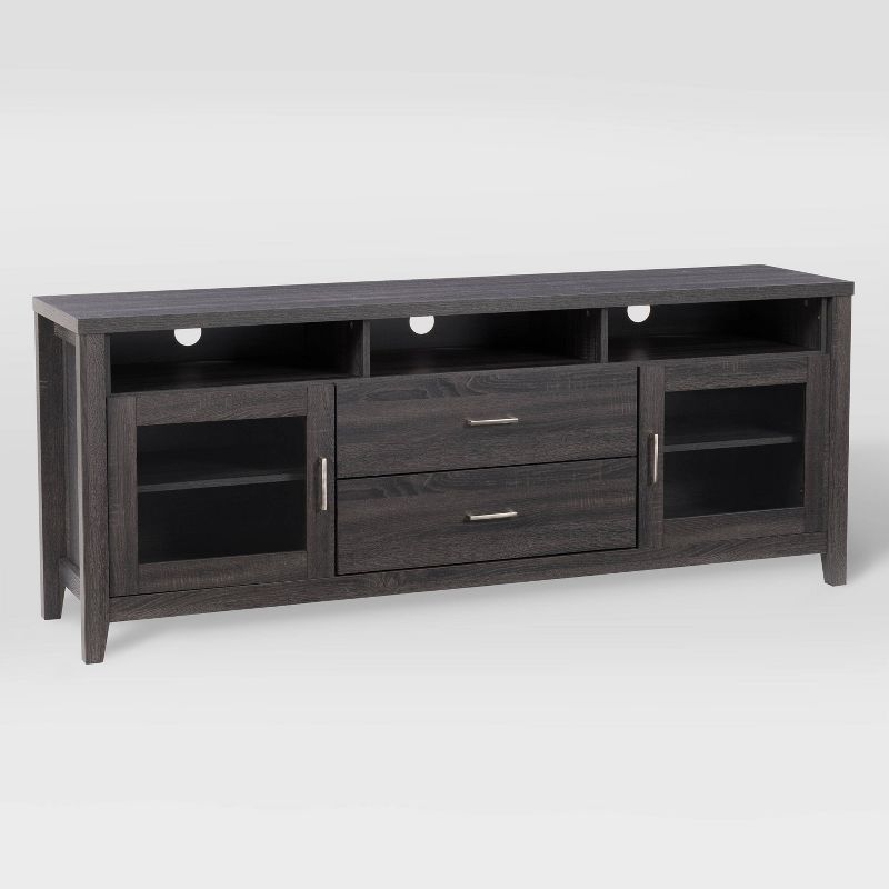 Hollywood TV Cabinet with Drawers For TV's up to 80" Dark Gray - CorLiving