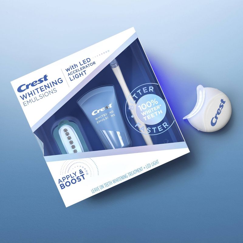 Crest Whitening Emulsions Leave-on Teeth Whitening Treatment with LED Accelerator Light - 0.63oz