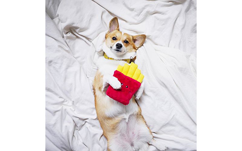 ZippyPaws - NomNomz Plush Squeaker Dog Toy for The Foodie Pup - Fries