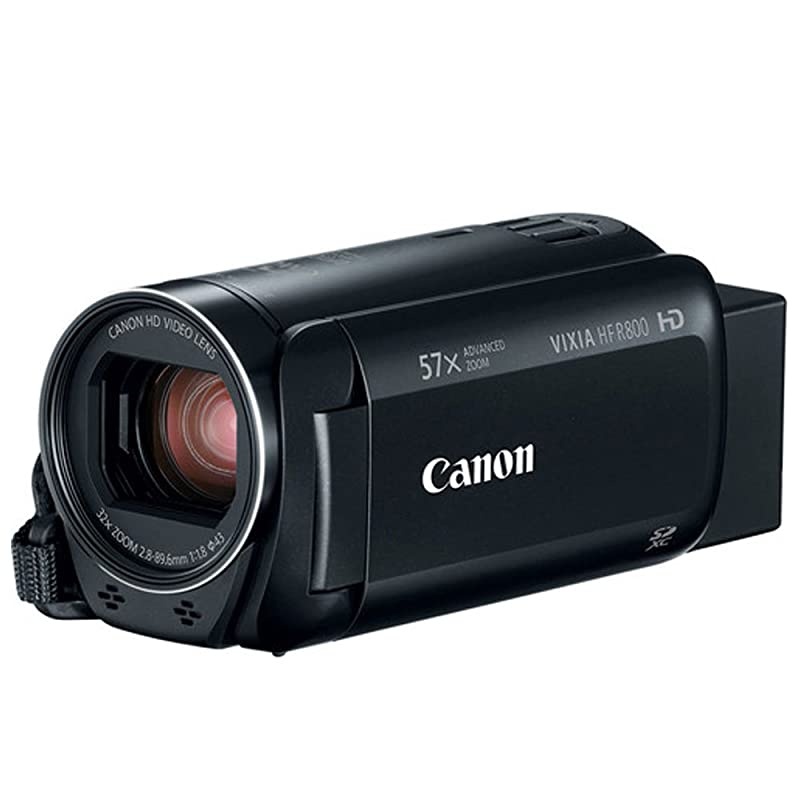 VIXIA HF R800 Camcorder (Black) + SanDisk 64GB Memory Card + Digital Camera/Video Case + Extra Battery BP-727 + Quality Tripod + Card Reader + Tabletop Tripod/Handgrip - Deluxe Accessory Bundle