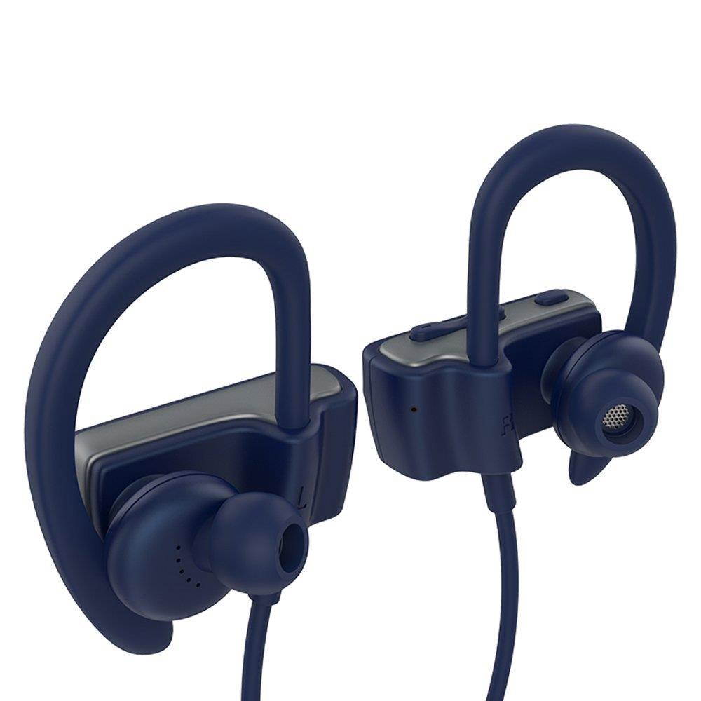 Roman S560 Bluetooth earphones, Wireless V4.1 Sweatproof Sports Workout Earbuds for Running, Stereo Noise Cancelling Headset(Blue)