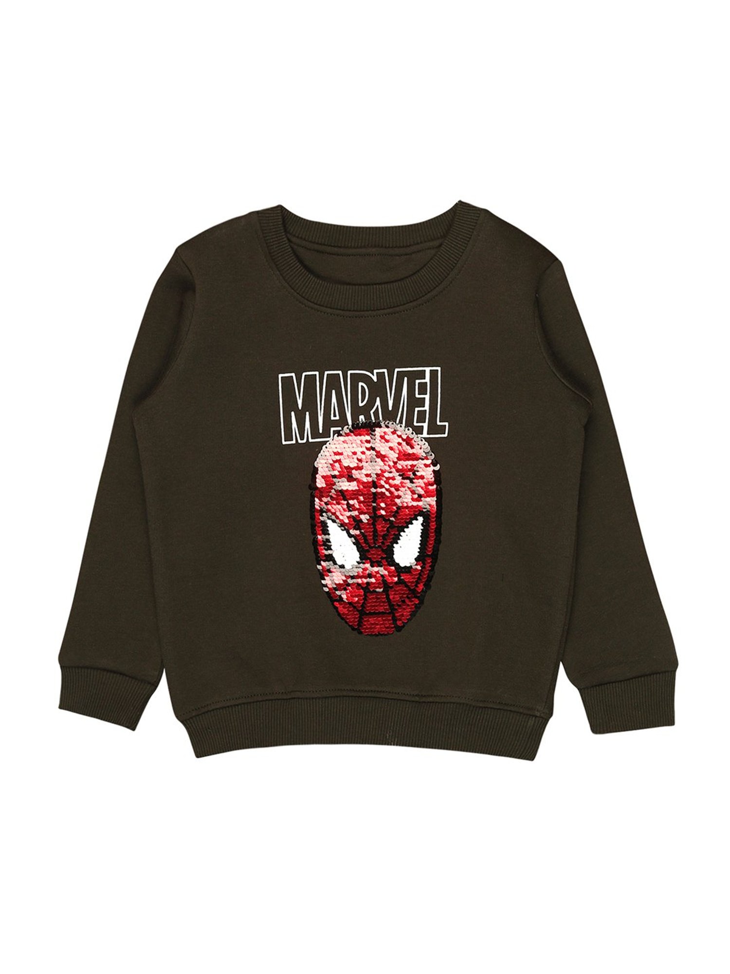 Bodycare Kids Olive Embellished Full Sleeves Sweatshirt