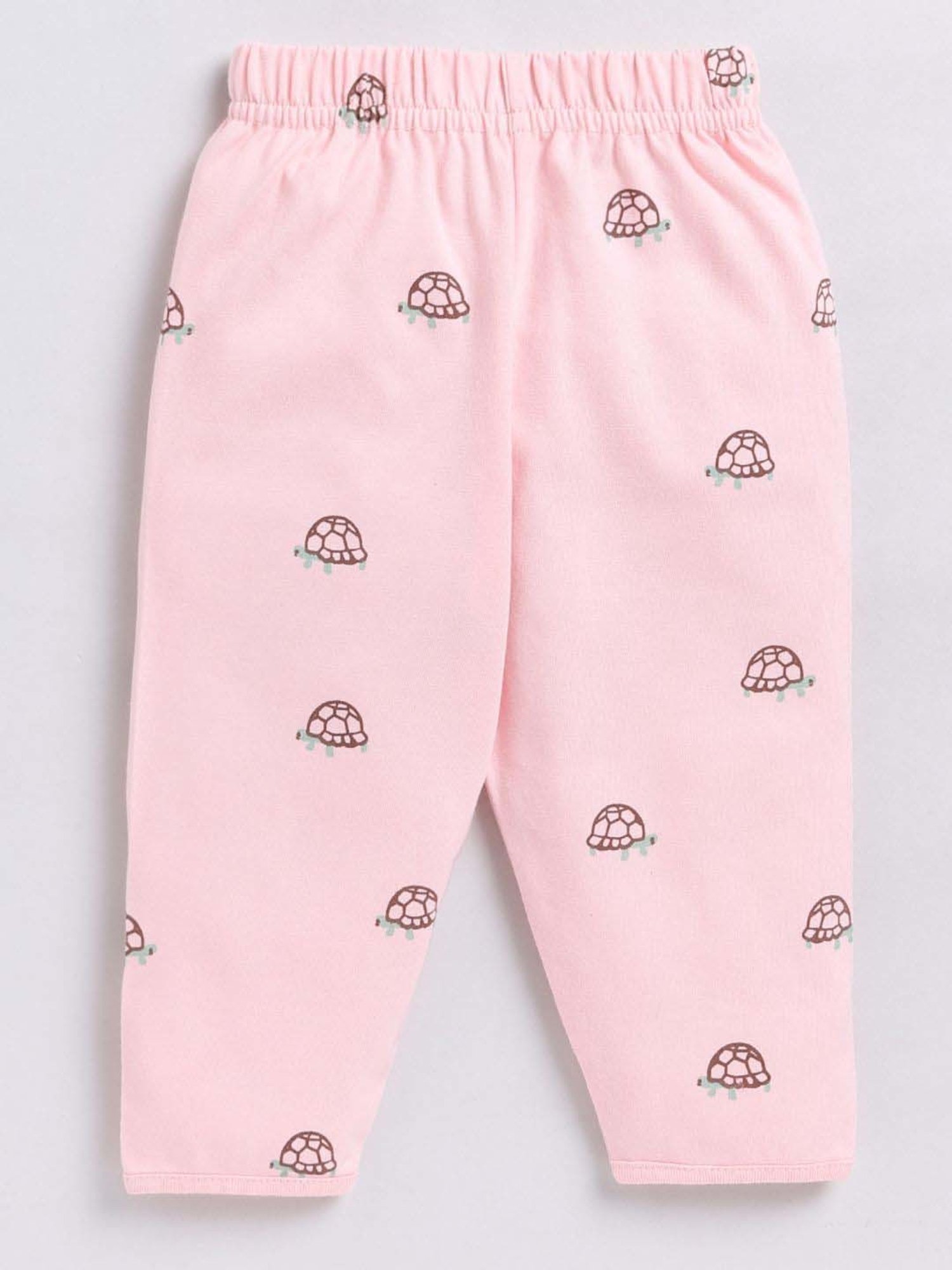 Clt.s Boys Pink Cotton Printed Full Sleeves Top Set