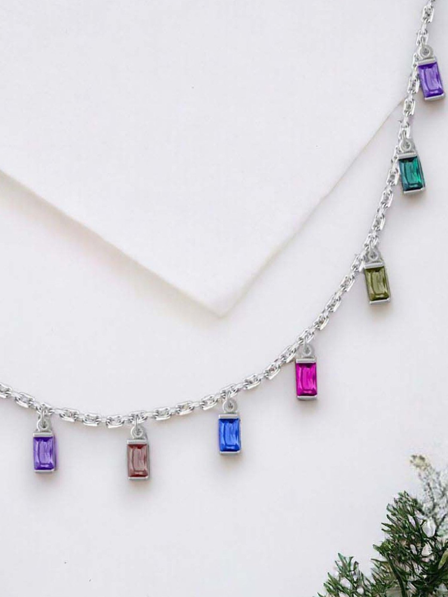 GIVA 92.5 Sterling Silver Double Infinity Love Necklace for Women