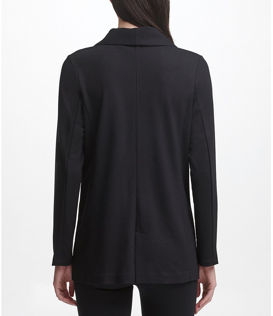 DKNY Sport Long Sleeve Yoga Knit Blazer