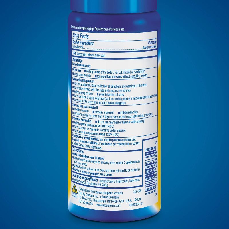 Aspercreme Pain Relief Dry Spray - 4oz