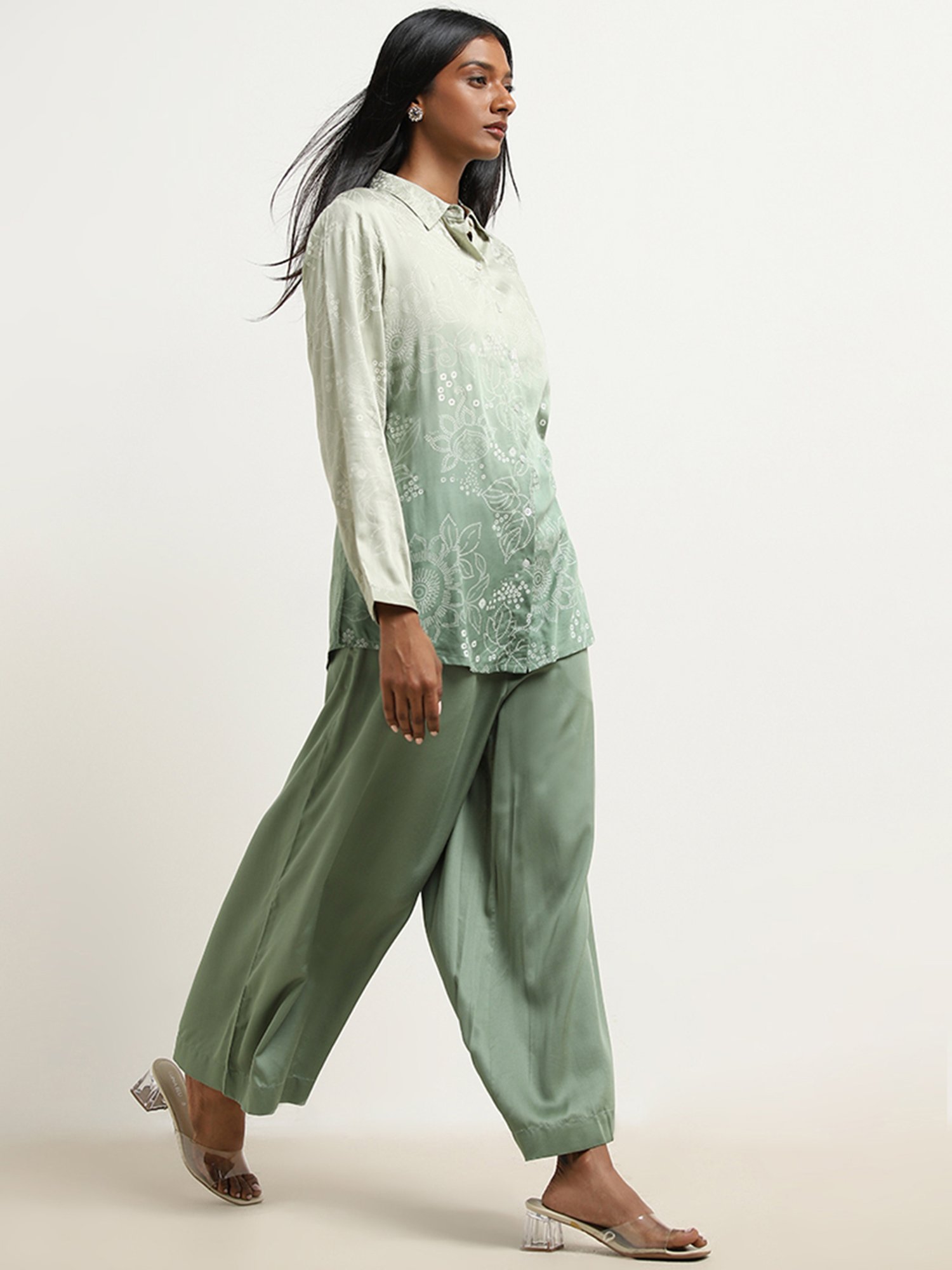 Zuba by Westside Sage Floral Bandhani Print Straight Tunic